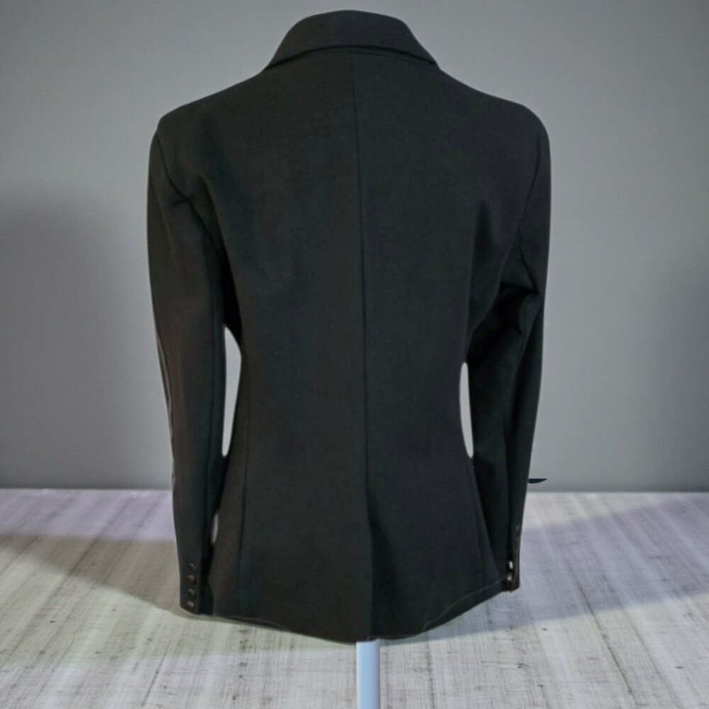 NWOT EVEREVE (MED) Jones St. Varsity Stripe Black Blazer - Picture 5 of 12
